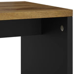 ZNTS Side Table 40x31x46 cm Solid Wood Mango&Engineered Wood 350647