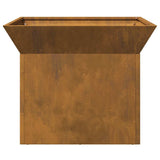 Fire Pit Rusty 50 x 50 x 40 cm Weathering steel 874582