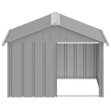 Dog House Grey 116.5x103x81.5 cm Galvanised Steel 171542