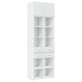 Storage Cabinet White 70x42.5x225 cm Engineered Wood 3281336