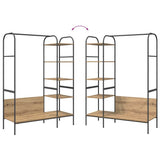 Clothes Rack Beige 120 x 44 x 160 cm Engineered Wood 868450