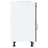 Kitchen Base Cabinet Kalmar Brown Oak Engineered Wood 853484