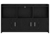 Sideboard Black Oak 98.5 x 33 x 80 cm Engineered Wood 8011140