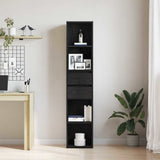 Book Cabinet Black Oak 36 x 30 x 171 cm Engineered Wood 862499