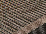 Outdoor Flatweave Rug 140x200 cm Dark Brown 340845