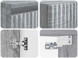 Bathroom Furniture Set 3 pcs Grey Sonoma 33 x 34.5 x 160 cm 3406069