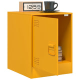 ZNTS Bedside Cabinets 2 pcs Mustard Yellow 34.5x39x44 cm Steel 841614