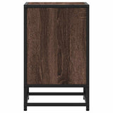 Bedside Cabinets 2 pcs Brown Oak 40x31x50 cm Engineered Wood and Metal 848708