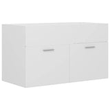 Sink Cabinet with Built-in Basin White Engineered Wood 3071279