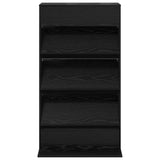 Magazine Rack Black Oak 70 x 41 x 126 cm Engineered Wood 899528