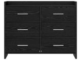 Sideboard Black Oak 75 x 33 x 80 cm Engineered Wood 8011100