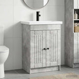 Bathroom Furniture Set Concrete Grey 78.5 x 37.5 x 81 cm 3404197