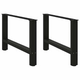 Coffee Table Legs Black 2 pcs 70x cm Steel 4013288