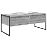 Coffee Table Grey Sonoma 100 x 46 x 40 cm Engineered Wood 886447