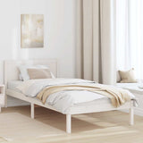 Bed Frame White 90 x 200 cm Solid Pine wood 872207