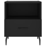 Bedside Cabinets 2 pcs Black 40x35x47.5 cm Engineered Wood 827471