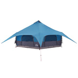 Family Tent Blue 18-Person 185T Polyester with PU Coating 42017398