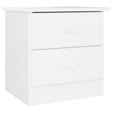 ZNTS Bedside Cabinet ALTA White 41x35x41 cm Solid Wood Pine 353916