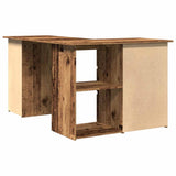 Corner Desk Old Wood 145x100x76 cm Engineered Wood 855962