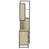 3 Piece Bathroom Furniture Set Sonoma Oak Engineered Wood 3301181
