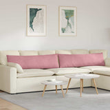 Sofa Pillows 2 pcs Pink 145 x 40 cm Corduroy Fabric 42013846
