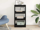 Book Cabinet Black oak 37 x 30 x 103 cm Engineered wood 880455