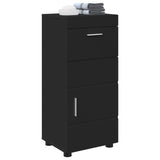 Bathroom Cabinet Set with Drawer TULUM Black 37 x 31.5 x 82 cm 880342