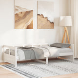 Daybed without Mattress White 90x200 cm Solid Wood Pine 854962