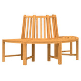 Tree Benches 2 pcs Half Round 160 cm Solid Wood Teak 3157908