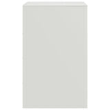 ZNTS Bedside Cabinet White 34.5x39x62 cm Steel 841773