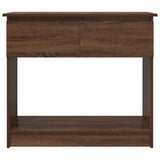 Console Table with Drawers Brown Oak 85.5x38.5x74.5 cm 861397