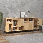 Sideboards 3 pcs Sonoma Oak 60x35x70 cm Engineered Wood 3185746
