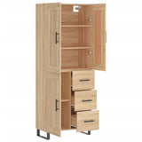 Highboard Sonoma Oak 69,5x34x180 cm Engineered Wood 3200028