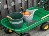 75 Litre Large Garden Cart, Tipping Wheelbarrows Heavy Duty Garden Dump Trolley 200kg Capacity for T3398P313584