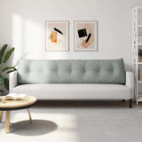 Back Pillow Light Grey 200 x 24 x 50 cm Velvet 42014603