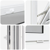 Basement Window RISOR 80x40 cm Tilt 3 Glazing White 4108378
