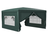 3 x 3m Pop Up Gazebo, Wedding Party Canopy Tent Marquee with Carry Bag and Windows, Green T3398P313588