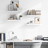 Floating Wall Shelves 4 pcs High Gloss White 60x23.5x3.8 cm MDF 323750