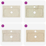 Sink Cream 38x24x6.5 cm Marble 149186