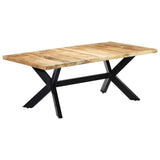 247427 Dining Table 200x100x75 cm Solid Mango Wood