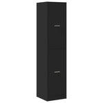 Apothecary Cabinet Black 40x41x174.5 cm Engineered Wood 3309646