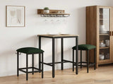 Bar Stool 2 pcs Dark Green 40 x 32 x 64 cm Engineered Wood 8006164