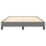 Bed Frame without Mattress Dark Grey 135x190 cm Double Double Fabric 349825