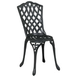 Garden Chair 2 pcs Black 39 x 40 x 87cm Aluminium 42002395