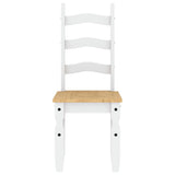 7 Piece Dining Set PANAMA White Solid Wood Pine 3345214