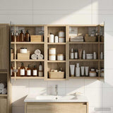 Bathroom Cabinet Set 3 pcs 80 x 10.5 x 50 cm Engineered wood 3403650
