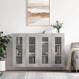 Wall Mounted Cabinets 2 pcs Concrete Grey Engineered Wood 3197933