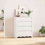 Chest of Drawers with Drawer Drammen White 76.5 x 40 x 91 cm 42003053