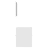 2 Piece Bathroom Furniture Set White Engineered Wood 804773