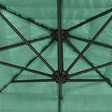 Garden Parasol with Steel Pole Green 268x268x226 cm 4005103